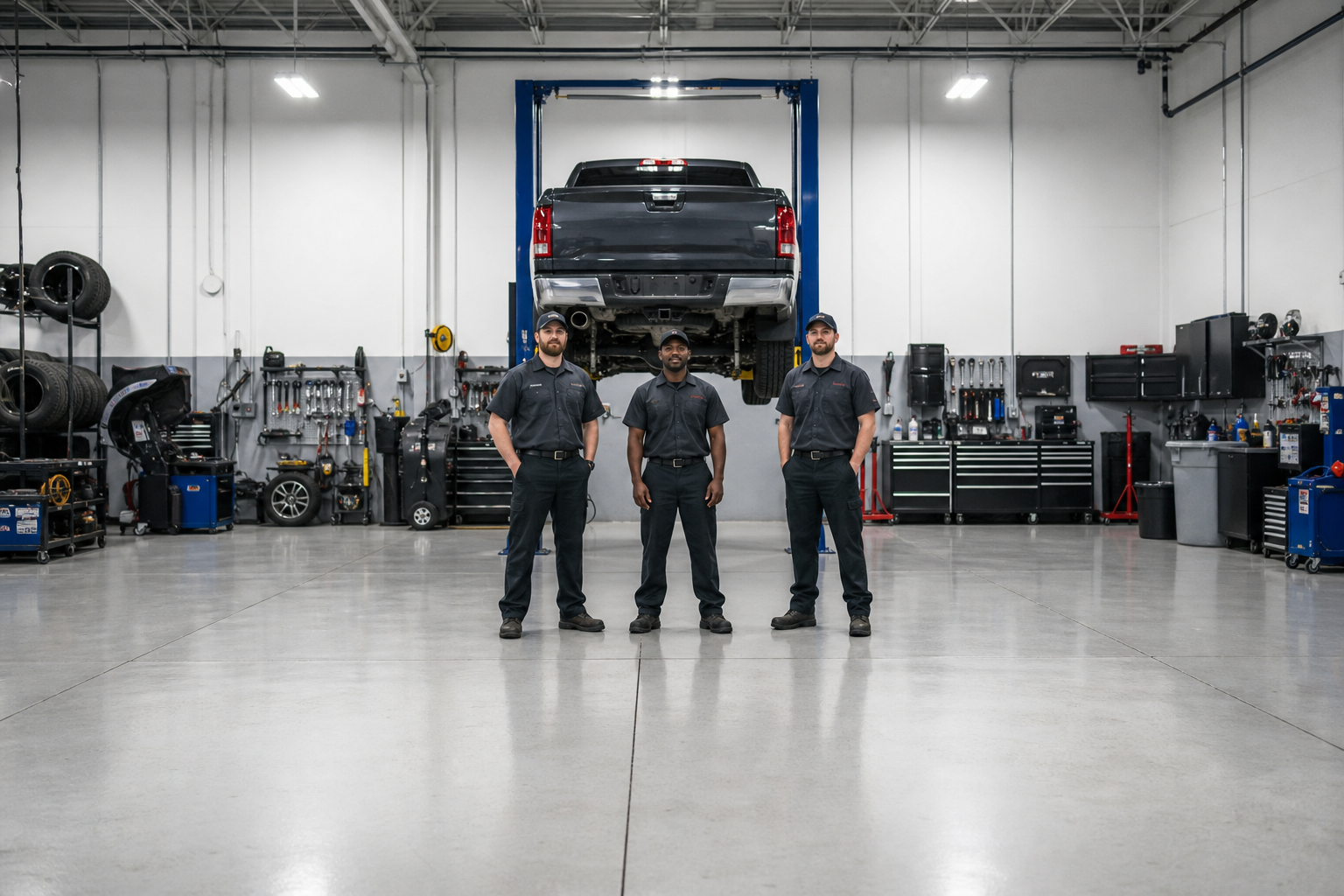 The AB Auto Repair technician team in Merriam, KS